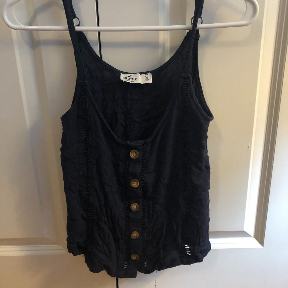 Hollister Button Tank Top